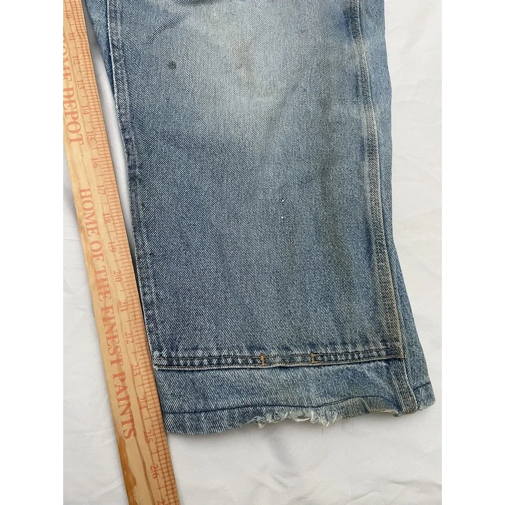 Wrangler Riggs Workwear Double Knee Jeans Mens 42x25 Blue Thrashed